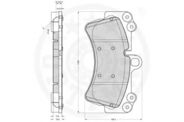 Колодки тормозные, передние