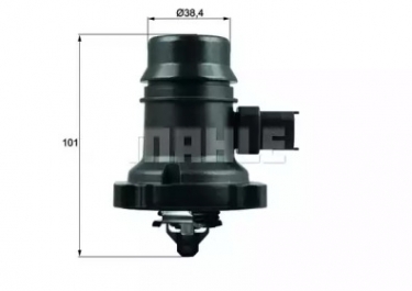 Термостат ОЖ в сборе с корпусом