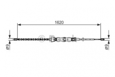 Трос ручного тормоза