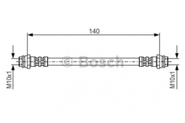 Шланг тормозной задний